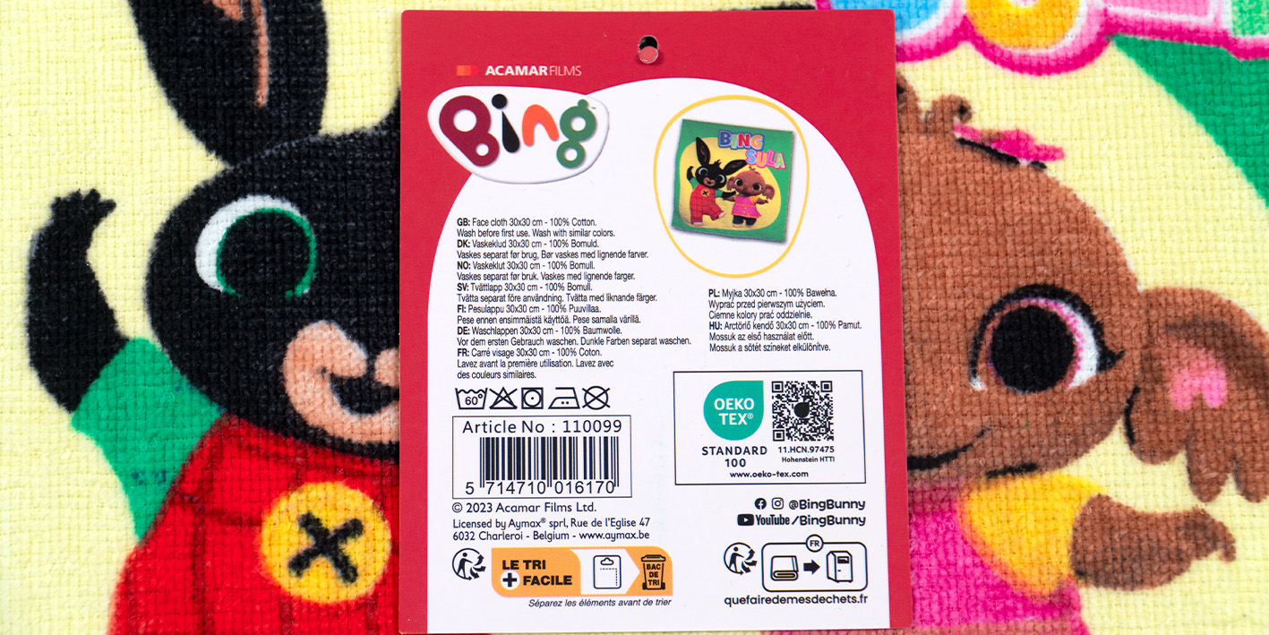 Ręcznik 30x30 cm bing i sula